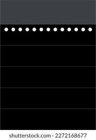 notes icon simple black symbol