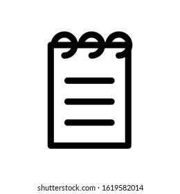 Notes icon from stationery icon set