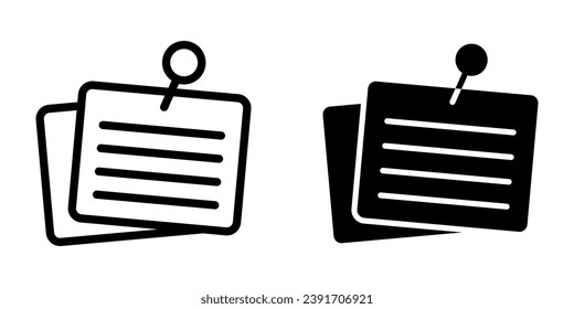 Notes Icon. symbol for mobile concept and web design. vector illustration