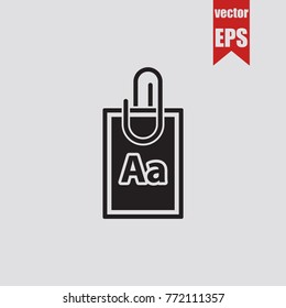 Notes icon in trendy isolated on grey background.Vector illustration.