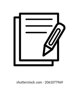 Notes-Symbol in trendiger Vektordesign-Illustration