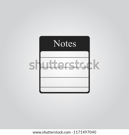 Notes icon vector Stock photo © 