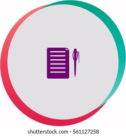 Notes  icon. Vector design.