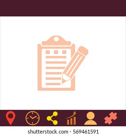 Notes  icon. Vector design. 