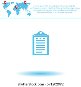 Notes  icon. Vector design.