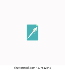 Notes  icon Vector design. Colored illustration.