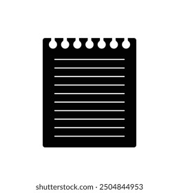 notes icon vector. latter icon. paper form