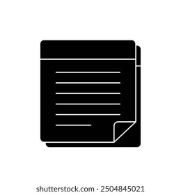 Icono de notas. Icono de notas. Icono de notas. Vector de notas