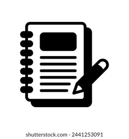 Notes  icon in vector. Logotype
