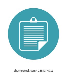 Notes Icon Vector Sign and Symbol Isolated on White Background Stock Vector