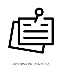 Notes Icon Vector Symbol Design Illustration