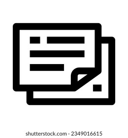 notes icon for your website, mobile, presentation, and logo design.