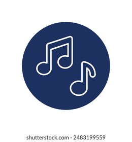 Notas iconos Vector ilustración de stock.