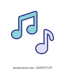 Notes icons vector stock illustration.