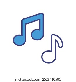 Notes icons vector stock illustration.