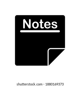 Notes illustration glyphs style education icon vector design, this vector is suitable for icons, logos, illustrations, stickers, books, covers, .etc