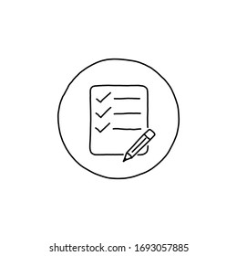 Notes - Ink Vector Sketch Icon