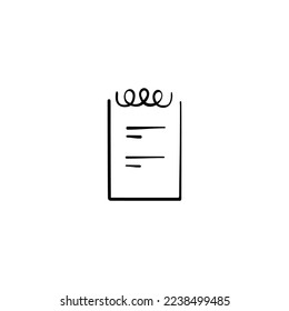 Notes Line Style Icon Design