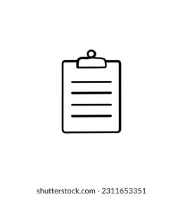 Diseño de iconos de estilo de línea de notas