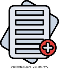 Notes Line Vector Icon Design