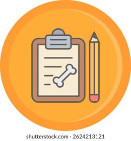 Design de ícone de vetor de linha de notas