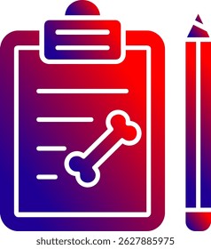 Notes Line vector Icon Design