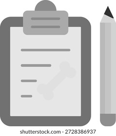 Diseño de ícono de Vector de línea de notas