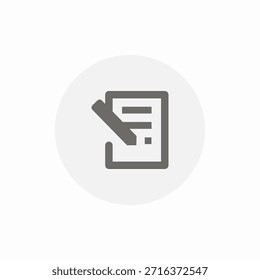 Notizen Liste Symbol Zeichen Vektor