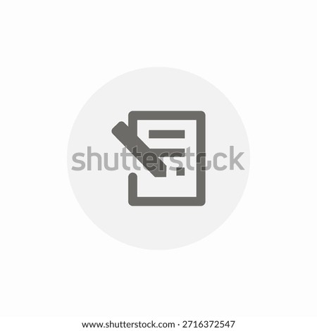 notes list icon sign vector