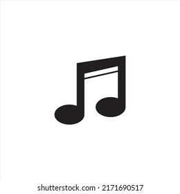 nota icono de música vector EPS 10.