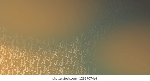 Notes. Musical notes. Background from scattered notes for websites and flyers. Vector graphics