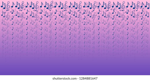Notes. Musical notes. Background from scattered notes for websites and flyers. Vector graphics