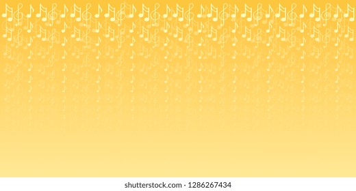 Notes. Musical notes. Background from scattered notes for websites and flyers. Vector graphics