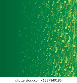 Notes. Musical notes. Background from scattered notes for websites and flyers. Vector graphics