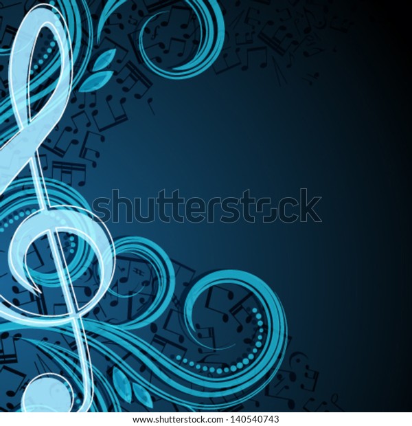 Notes musical vector
background