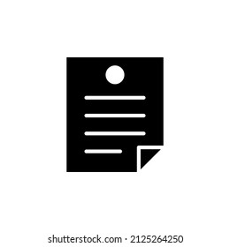 Notes, Notepad, Notebook, Memo, Diary, Paper Solid Icon Vector Illustration Logo Template. Suitable For Many Purposes.