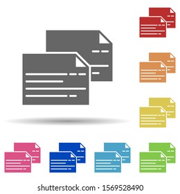 Notes, paper in multi color style icon. Simple glyph, flat vector of business icons for ui and ux, website or mobile application