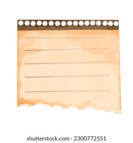 Notas hojas de papel con cinta adhesiva. Recordatorio de reunión, lista de tareas pendientes y aviso de memo, carta en papel, bloc de notas o página de bloc de notas