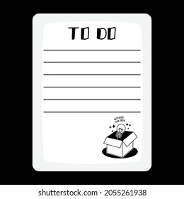 Notes paper template printout design