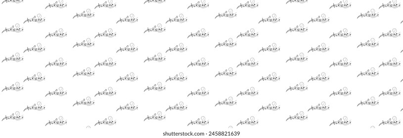 The notes are a pattern on a transparent background
