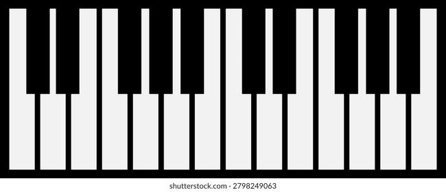 the notes, piano keyboard, piano keys, music, reports and octave, vector