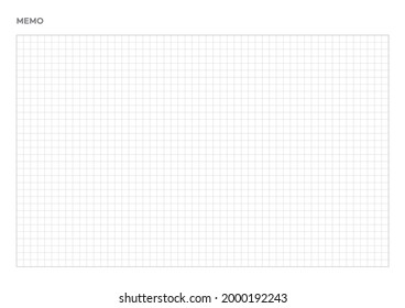 Notes, scheduler, diary grid document template illustration.