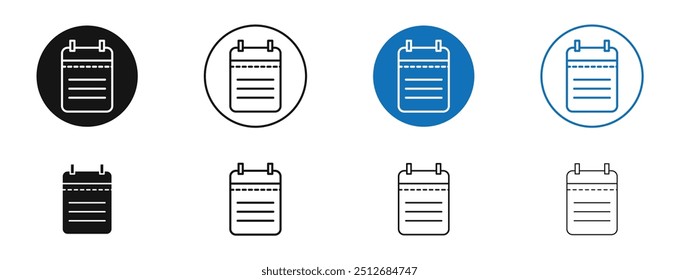 Notas en color negro y azul