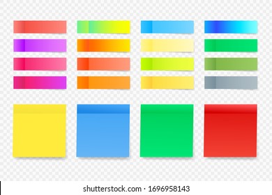 Notes stickers vector illustration. 