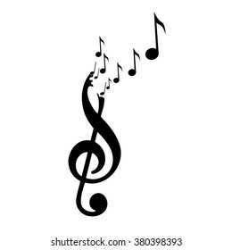 music notes drawing tattoo