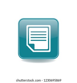 Notes vector button, web design element