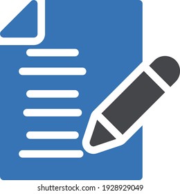 notes vector glyph colour icon