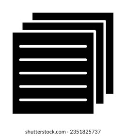 Notes Vector Glyph Icon For Personal And Commercial Use.
