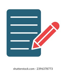 Notes Vector Glyph Two Color Icons For Personal And Commercial Use.
