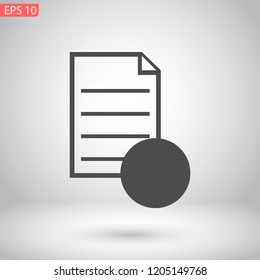 notes vector icon 10 eps